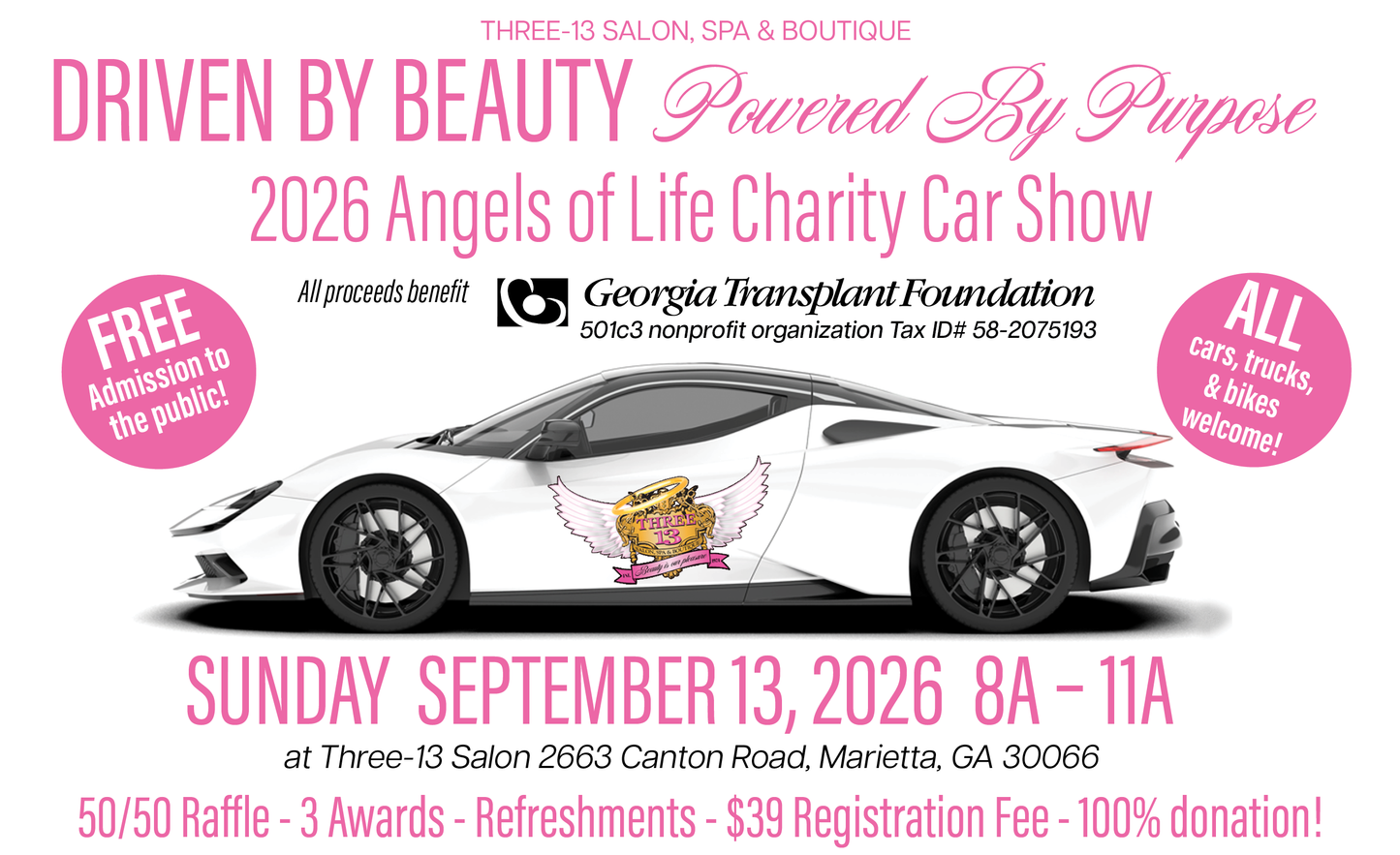 2026 Angels of Life- Car Show Registration